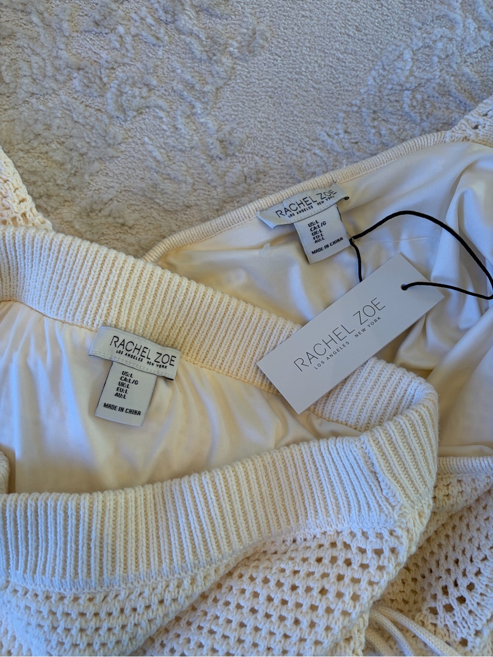RACHEL ZOE EYELET KNIT OUTFIT NWT L - Picture 8 of 8